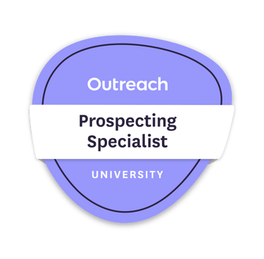 Outreach Prospecting Certification