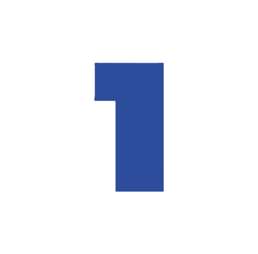 number-1-blue