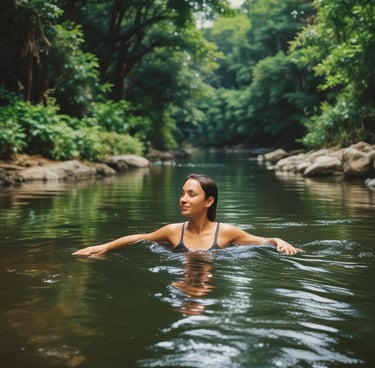 a sloth hanging from a tree branch in a forest