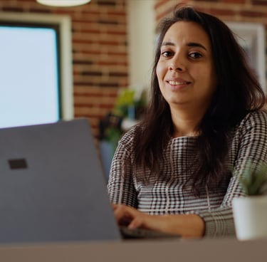 estudiante en linea mujer