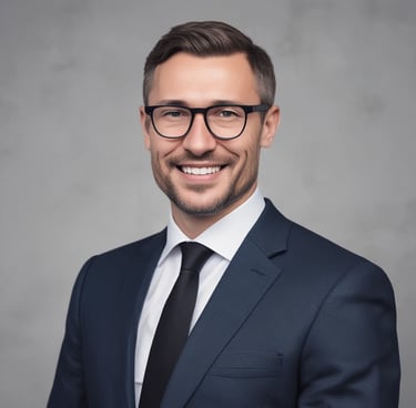 A professional security guard monitoring an event with a focused expression.