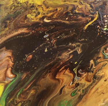 Sables mouvants - Tableau art abstrait - art contemporain - acrylique sur toile