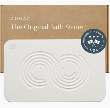 cream bath stone mat for outside shower
