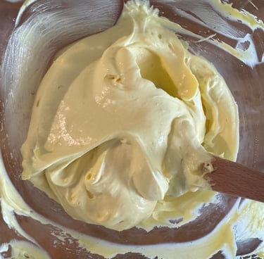 crème diplomate à la rose