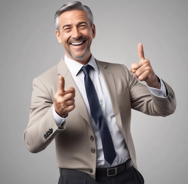 A happy customer giving a thumbs up.