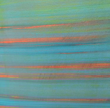 a painting of a surfer in the ocean 