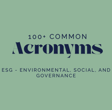 ESG Acronyms