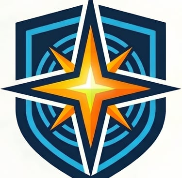 PackWorks HR shield and compass star emblem