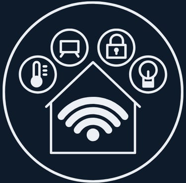 Smart Home Automations Plattsburgh NY - logo of a smart home