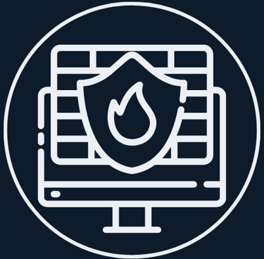 Firewall and Security Configuration Plattsburgh NY - logo of a firewall on a computer screen