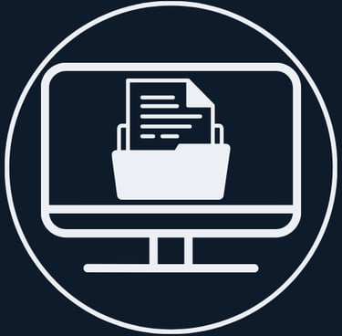 File Organization and Decluttering Plattsburgh NY - logo of a file in a folder