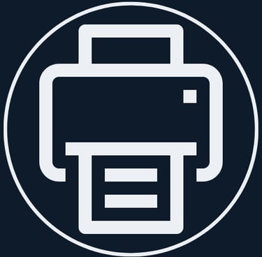 Printers, scanners external device troubleshooting Plattsburgh NY - logo of a printer