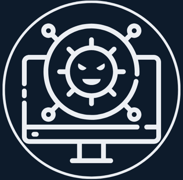 Virus and Malware Removal Plattsburgh NY - logo of a virus on a computer