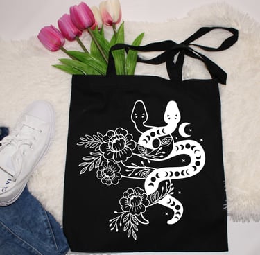 Baumwolltasche mit lustigem Vinylspruch – originelles Geschenk