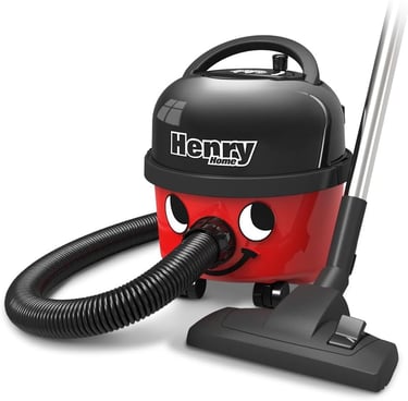 a red vacuum cleaner with a red vacuum