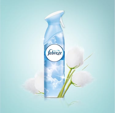 a bottle of geleeze with a flower in the background