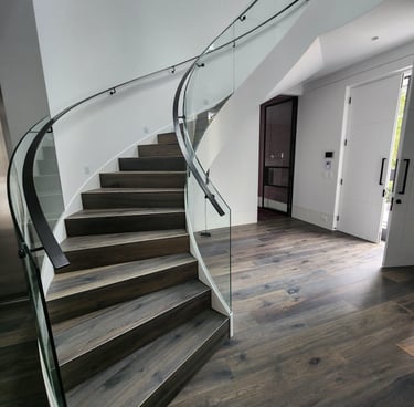 glass banisters
