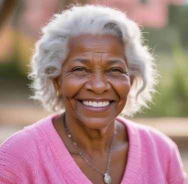 A friendly handyman fixing a door hinge with tools on a workbench nearby.