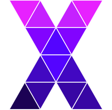 logo admx.tech - a purple and white x - shaped x - shaped object
