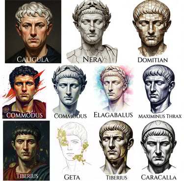 la locura y tiranía de los emperadores