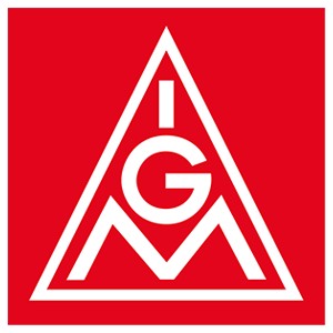 Das Bild zeigt ein Logo der Gewerkschaft Industriegewerkschaft Metall