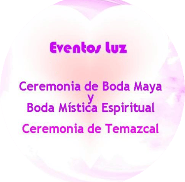 Eventos Luz logo offering Maya wedding, mystical spiritual ceremonies, and Temazcal rituals.