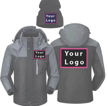 Advertisement on drievers jacket and hat