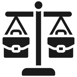 Emote da balança da justiça do trabalho
