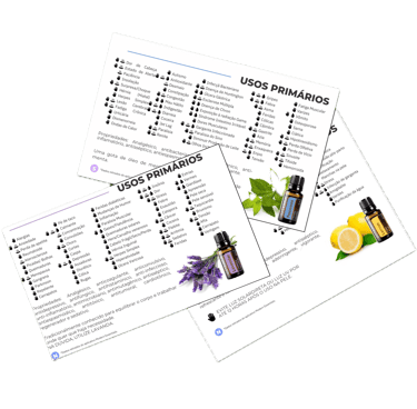 cards doterra para consultoras de óleos essenciais