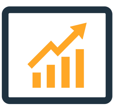 Icon für Phase 4: Datenbasierte Optimierung für nachhaltiges Wachstum des Podcasts.