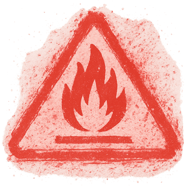Logo de risco de incêndio