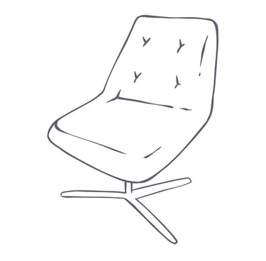 A padded chair