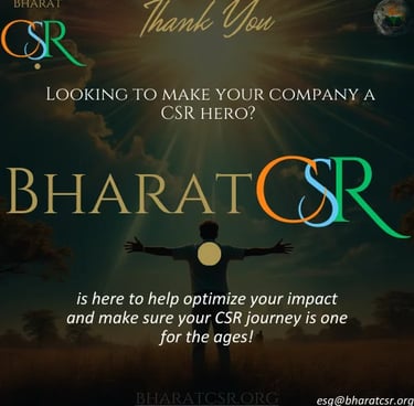 BharatCSR your CSR guide : Looking to make your company a CSR hero? BharatCSR is here to help optimize your impact 