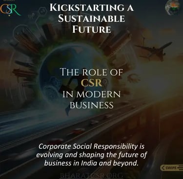 CSR in India - Kickstarting a Sustainable Future | BharatCSR