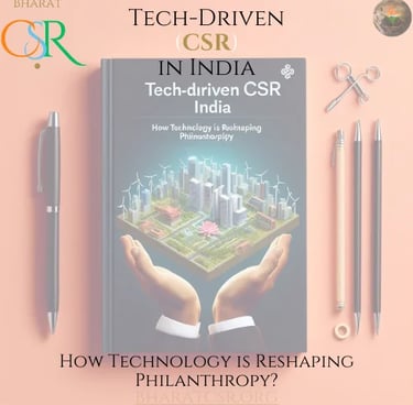 Tech-Driven CSR: Transforming Philanthropy in India! 🚀 With #CSR growing, technology is reshaping how companies drive social