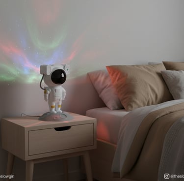 Dreamy Astronaut Galaxy Projector | Cozy Room Light & Aesthetic Decor Find