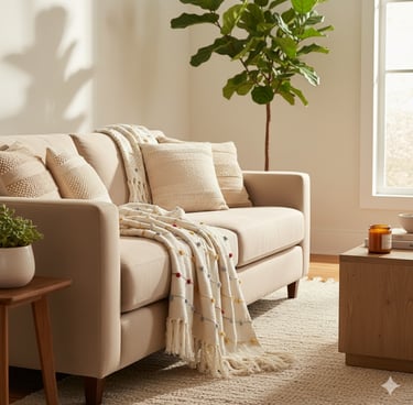 Boho Cotton Throw Blanket — Cozy Living Room Must-Have | Affordable Home Aesthetic