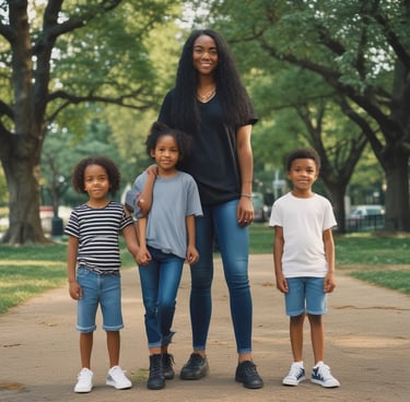 A construction site with a large amount of debris including wood and metal pieces scattered across the ground. A yellow excavator with visible treads is parked amidst the rubble. Surrounding the area are gray tarps and a residential building in the background.