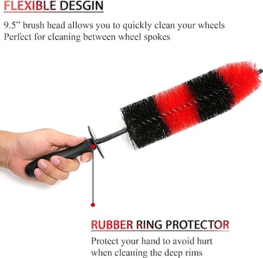 TAKAVU Wheel brush - Rosie Dazzlers Mobile Auto Detailing