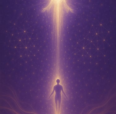 a person standing in front of a bright yellow light