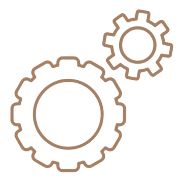 two gearsets with gears on them
