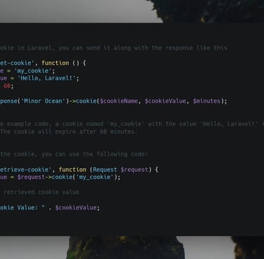 Laravel tip about how to store and retrieve cookies