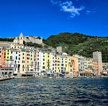 Foreshore buildings in Porto Venere.