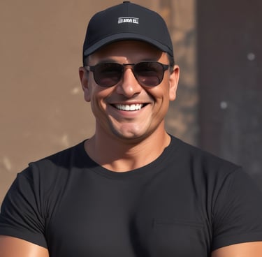 Smiling local guide welcoming tourists at the airport with a warm handshake.