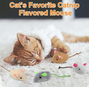 9 Pcs Cat Mouse Toys, Catnip Cat Toys, Chew Toys for Cat, Soft Plush Catnip Cat Toys