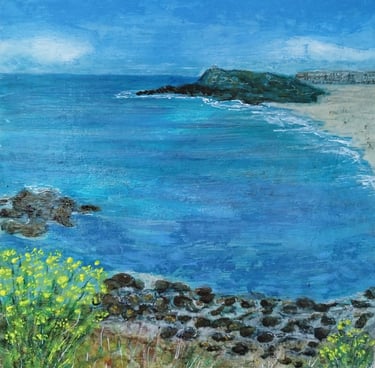 My Little Haven at St Ives, 20 x 20 cm, acrylic on wooden box panel, £50