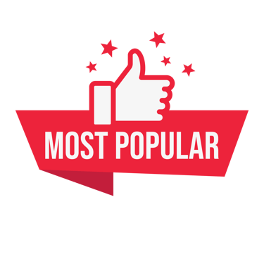 a thumbs up with the words most popular package for signature growth web design studio