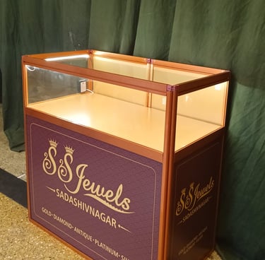 Premium jewellery counter 36" wide and 36" high with Bright LED Lights