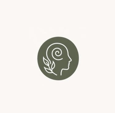 Mind wellness icon for stress management anxiety relief and mental clarity