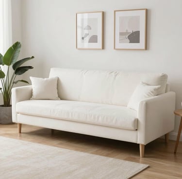 A serene therapy room with soft lighting and comfortable seating.